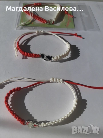 Плетени гривни -Мартеници, снимка 8 - Гривни - 53117914