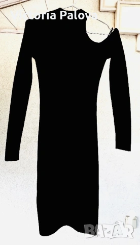 GUESS атрактивна рокля с изрязано рамо и дълги ръкави, снимка 4 - Рокли - 53629928