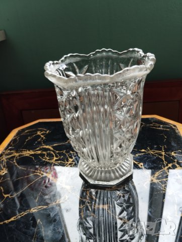 стара кристална ваза арт деко, снимка 2 - Други ценни предмети - 41119493