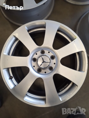 ОРИГИНАЛНИ АЛУМИНИЕВИ ДЖАНТИ МЕРЦЕДЕС /W204/-5x112х66.6-17цола, снимка 2 - Гуми и джанти - 52034333