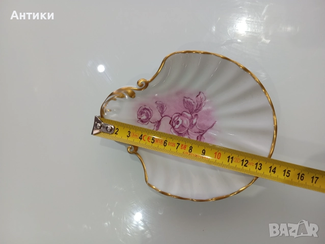 Стара порцеланова картина с печат , снимка 6 - Картини - 52625473