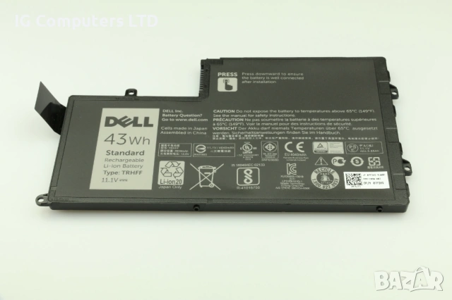 Оригинална Батерия за лаптоп Dell Li-Ion, 11.1V, 43Wh TRHFF