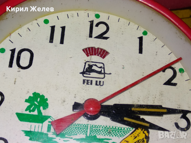FEI LU MADE in CHINA FU SHENG Стар РЯДЪК КОЛЕКЦИОНЕРСКИ РЕТРО МЕХАНИЧЕН КИТАЙСКИ БУДИЛНИК 31872, снимка 16 - Антикварни и старинни предмети - 44549045