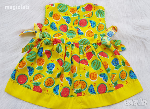 Нова детска рокля "Плодчета" 18 месеца, снимка 5 - Бебешки рокли - 36345933