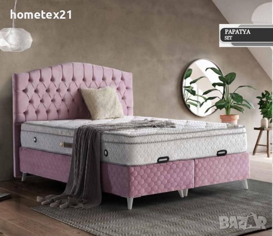 Тапицирани легла с матрак 1500лв , снимка 11 - Спални и легла - 41778205