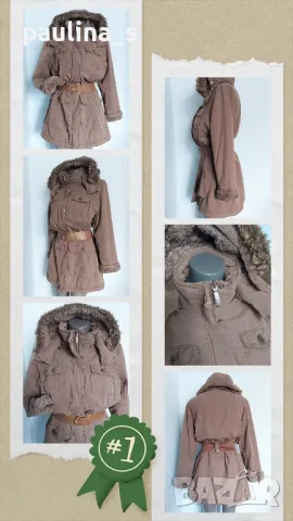 Два различни броя / Топло палто тип парка "Cecil" и "Infinity woman" / голям размер , снимка 2 - Палта, манта - 49217511