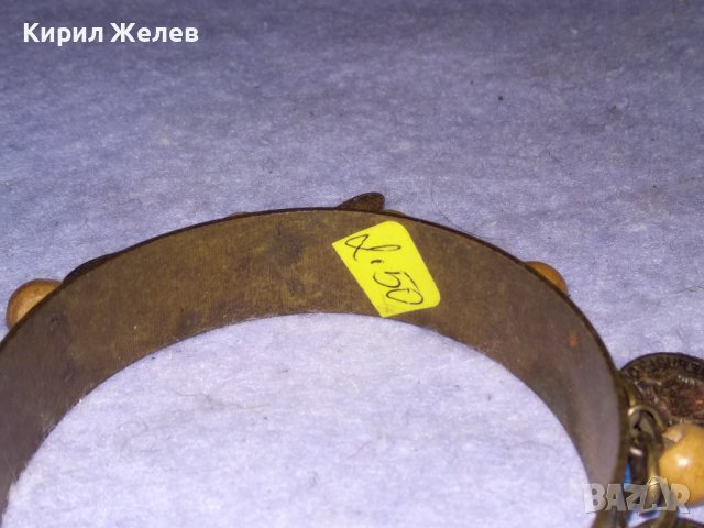 БРОНЗИРАНА ЕТНОГРАФСКИ СТИЛ РЕГУЛИРУЕМА СТОМАНЕНА ГРИВНА с ДЪРВЕНИ ТОПЧЕТА 16051, снимка 4 - Гривни - 41269151