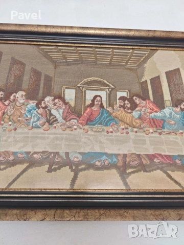 Гоблен Тайната вечеря”, Леонардо да Винчи, снимка 3 - Гоблени - 51633684