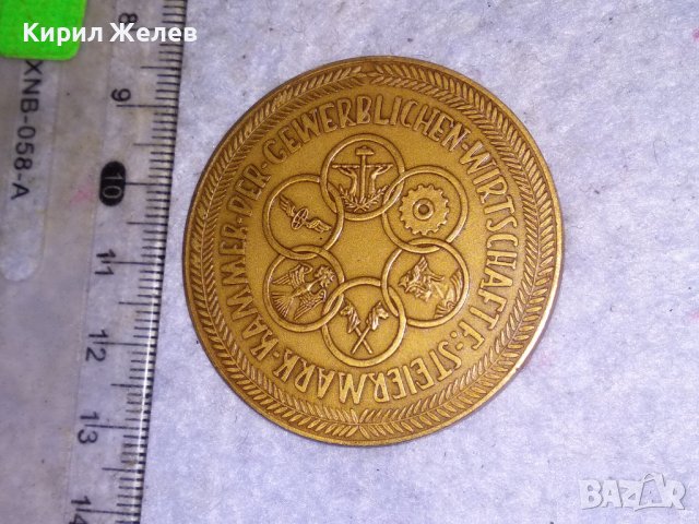 JOHANN TISCHBERGER РЯДЪК НАГРАДЕН КРАСИВ ДВУСТРАНЕН КОЛЕКЦИОНЕРСКИ БРОНЗОВ ПЛАКЕТ 38548, снимка 12 - Антикварни и старинни предмети - 41512140