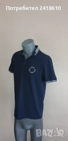Hugo Boss Cirkle Pique Cotton  Mens Size M  ОРИГИНАЛНА Тениска!, снимка 6 - Тениски - 50338077