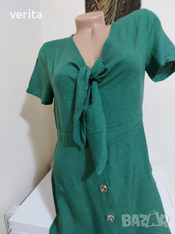 Зелена лятна рокля , снимка 5 - Рокли - 41618027