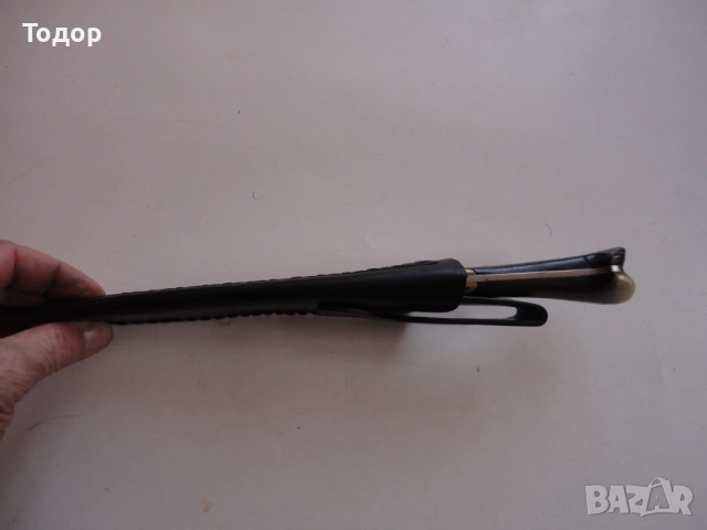 Ловен нож каракулак на Бай Добри с кания , снимка 11 - Ножове - 52825711