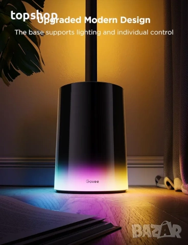 Чисто нова подова лампа Govee 2, RGBIC, топло-студено бяло LED, съвместима със SmartThings, Matter.., снимка 2 - Настолни лампи - 53166358