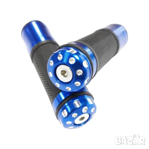 Сини антиплъзгащи ръкохватки за мотор и ATV 126 mm