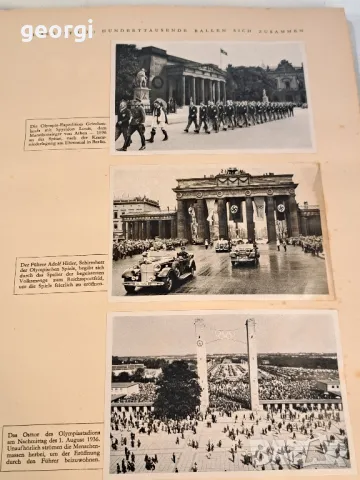 Два албума със  снимки от Олимпиадата в Берлин 1936г.   21/4, снимка 14 - Колекции - 31335991