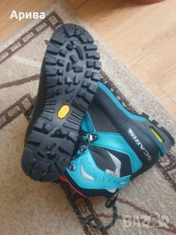  Дамски високопланински обувки Scarpa Charmoz HD - shark/maldive , снимка 2 - Зимни спортове - 53771050