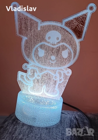 3D LED лампа Spider-Man/Хари Потър/Kuromi/Hello Kitty, снимка 7 - Детски нощни лампи - 52234899