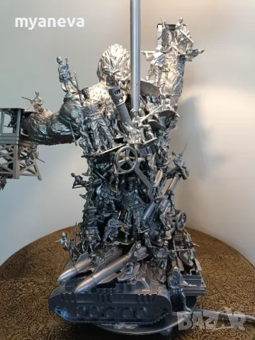 King Kong , Кинг Конг , авторска, бутикова лампа с екшън фигури. , снимка 9 - Настолни лампи - 50012384