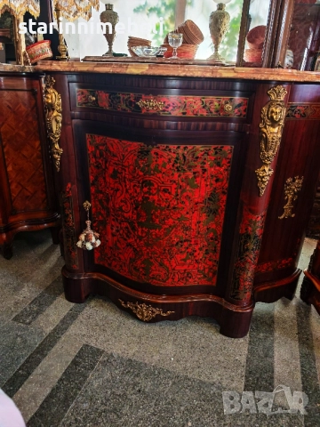 Антикварен шкаф стил Bulle, снимка 2 - Шкафове - 51951403