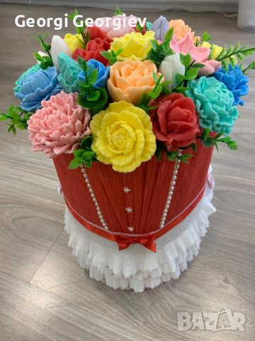 Цветя от глиц.сапун, снимка 10 - Изкуствени цветя - 37135788