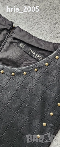 Кожена рокля Zara , снимка 3 - Рокли - 52466315