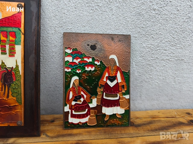 медно пано с емайл , снимка 8 - Пана - 53709387