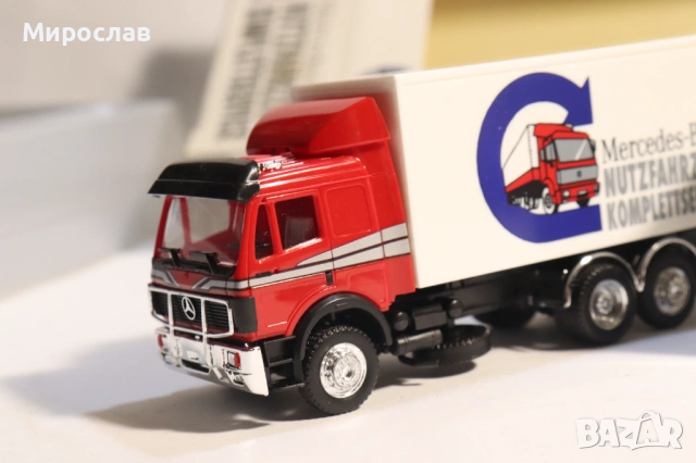 ALBEDO H0 1/87 MERCEDES BENZ ВЛЕКАЧ КАМИОН МОДЕЛ КОЛИЧКА, снимка 5 - Колекции - 53669798