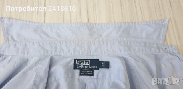 POLO Ralph Lauren Cotton Custom Fit Mens Size 15 1/2 - 39 - M  ОРИГИНАЛНА Риза!, снимка 12 - Ризи - 51205102