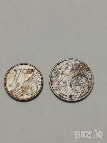 1 и 2 евроцента Франция от 1999 г., снимка 2 - Нумизматика и бонистика - 52587820