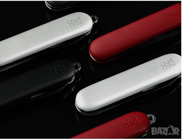 Оригинално джобно ножче за ключодър Xiaomi HY8 за разопаковане, дялкане и рязане на балатум с линеал, снимка 4 - Ножове - 38600775