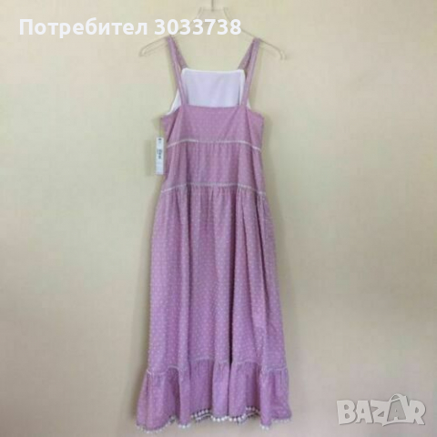 Maggy London Пом-Пом Рокля Дълга Памучна Без Ръкав Размер XS-S, снимка 2 - Рокли - 36160980