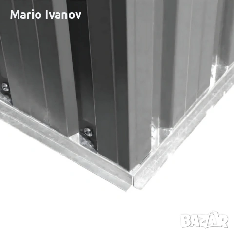 Метална градинска къща за инструменти с вентилация и заключване - 277 × 299 × 192 см, снимка 8 - Други - 53423886