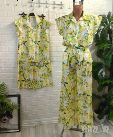 Ефирен летен сет “Амалфи”   с лимони , снимка 3 - Комплекти - 50395887