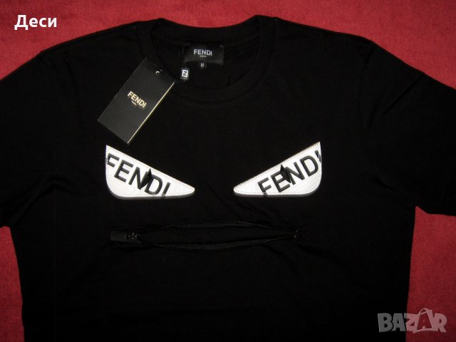 Fendi мъжка тениска нова с етикет - L, снимка 6 - Тениски - 35813571