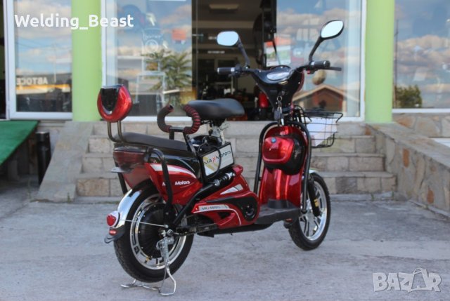 Електрически скутер-велосипед EBZ16 500W - RED, снимка 4 - Мотоциклети и мототехника - 41827656