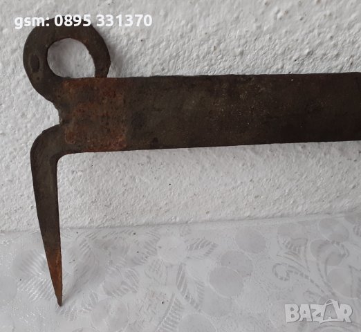 Стъргало за чистене на обувки, антика, ковано желязо и събувалка за ботуши/обувки, снимка 3 - Антикварни и старинни предмети - 40044822