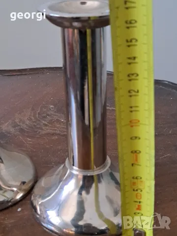 чифт метални свещници    5/1, снимка 4 - Декорация за дома - 49076362