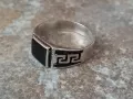 Сребърен мъжки пръстен, снимка 3