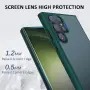 Матово зелен кейс за Samsung Galaxy S24 Ultra SEVNDE с твърд гръб и стойка за телефон, снимка 4