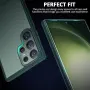 Матово зелен кейс за Samsung Galaxy S24 Ultra SEVNDE с твърд гръб и стойка за телефон, снимка 5