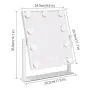 Козметично огледало 37 x 30 см с 9 LED лампи, снимка 7