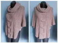Два броя / Топло пончо тип пуловер / универсален размер , снимка 2