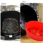 Кръгла силиконова тавичка за печене в Air Fryer, топлоустойчива за многократна употреба, снимка 2
