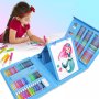 Детски комплект за рисуване 208 части, Син, снимка 1 - Рисуване и оцветяване - 41182934