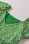 Дамски зелен топ с флорален принт, макси размери, снимка 8