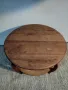 Стара дъбова маса за кафе, снимка 5