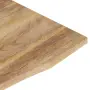 vidaXL Плот за бюро с извивка 100x80x2,5 см грубо мангово дърво масив, снимка 6