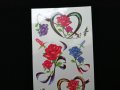 Цветни временни татуировки - различни видове - цена за лист 2,80 лв - рози, сърца, пеперуди, снимка 10