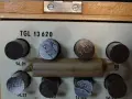 Комплект прецизни цилиндрични измервателни щифтове DDR VEB SCHMALKALDEN TGL 13620 LMW 10-20mm, снимка 2