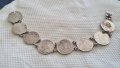 Vintage сребърна гривна със сребърни монети , снимка 5
